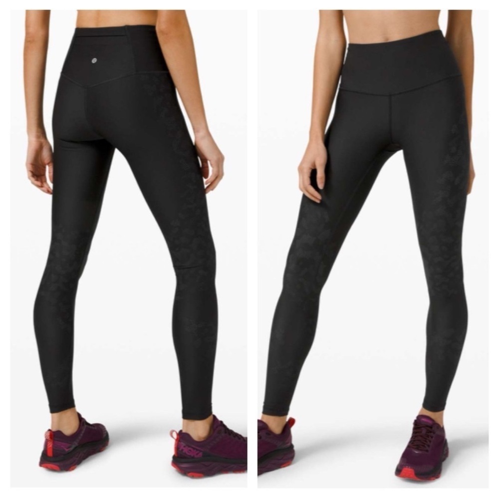 Lululemon Mapped Out High Rise Tight 28" Camo Leggings Sz 8